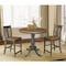 International Concepts Round 36 in Rd Extend Dining Table, 2 San Remo Counter Ht Stools, Hickory/Coal, 36 W, 48 L, 35.3 in H K45-36RXT-6B-S102-2 - alternate 4